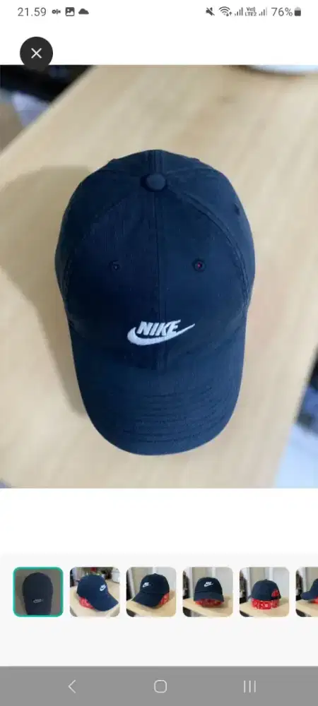 TOPI NIKE HITAM SIMPLE CAPS WASHING