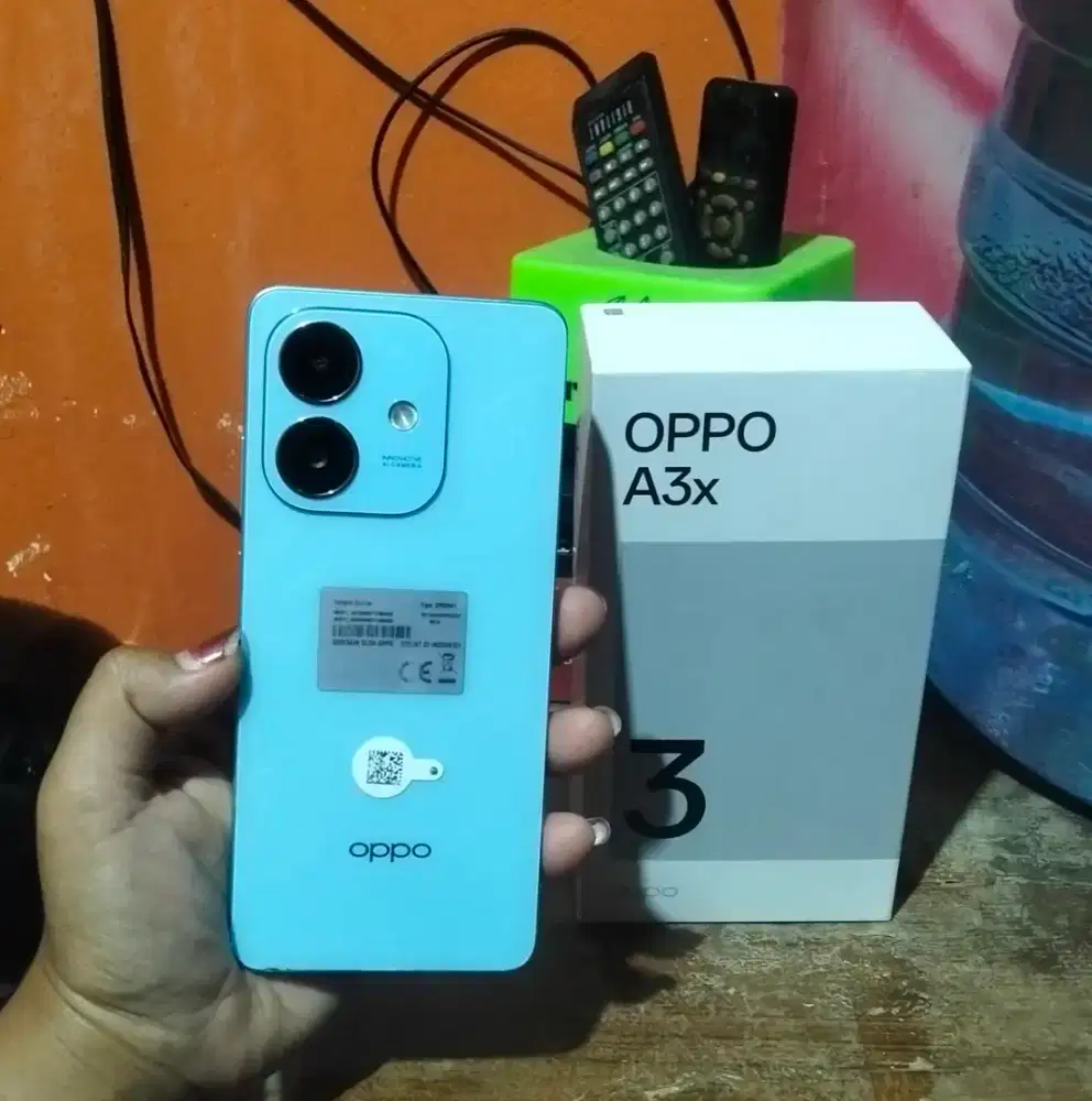 Oppo a3x ram 4+4/64 Fullset nomines.