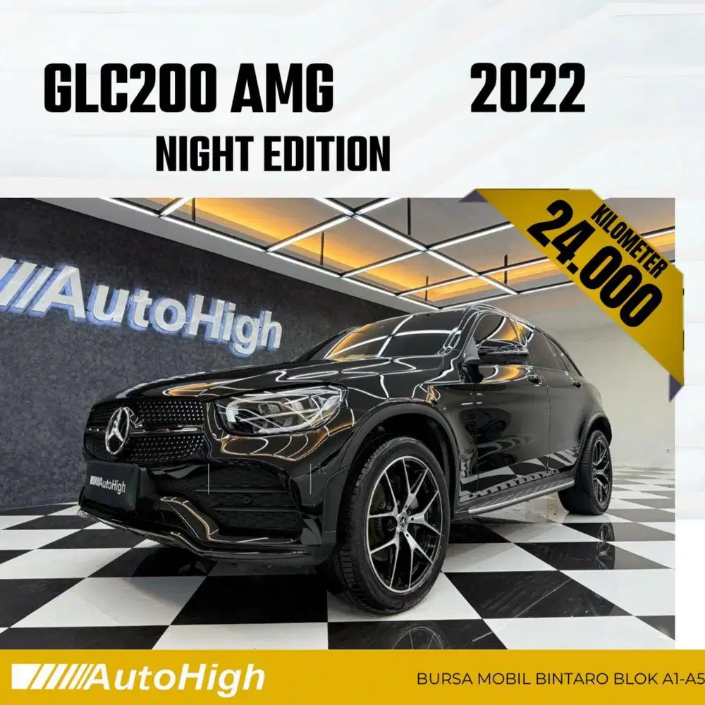 DP10% [Km24.000] GLC200 AMG 2022 Black / GLC 200 Reg 2021 #AUTOHIGH