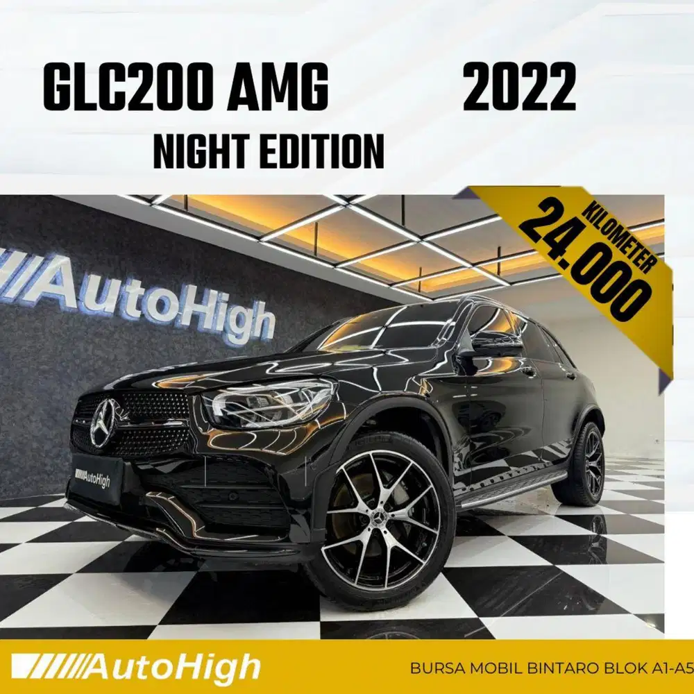 DP10% [Km24.000] GLC200 AMG 2022 Black / GLC 200 Reg 2021 #AUTOHIGH