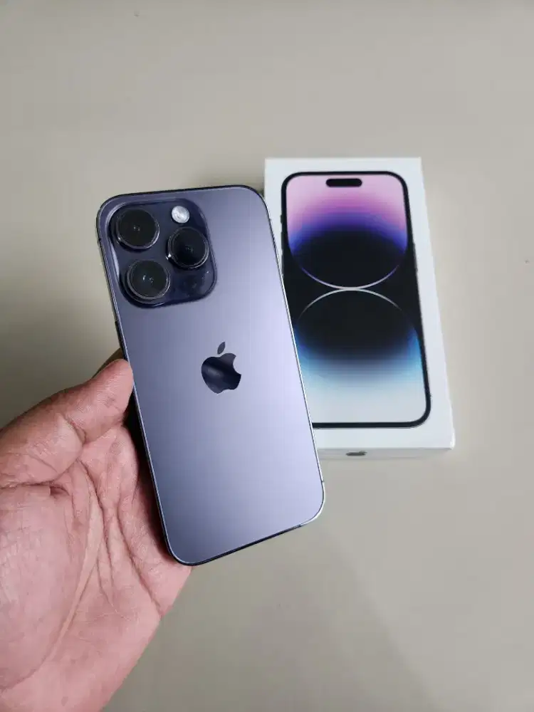 iPhone 14 Pro 256gb iBox Deep Purple Normal Murah Siap Pakai