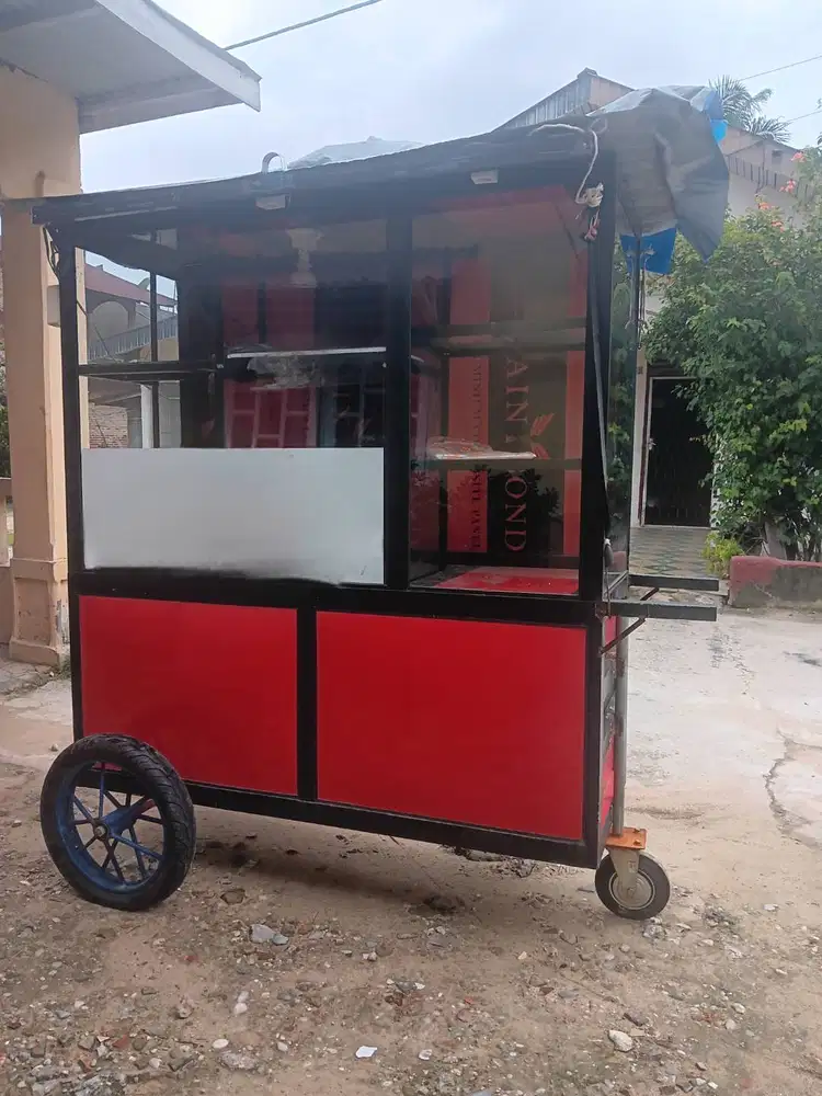 Dijual gerobak untuk usaha/jualan Full besi