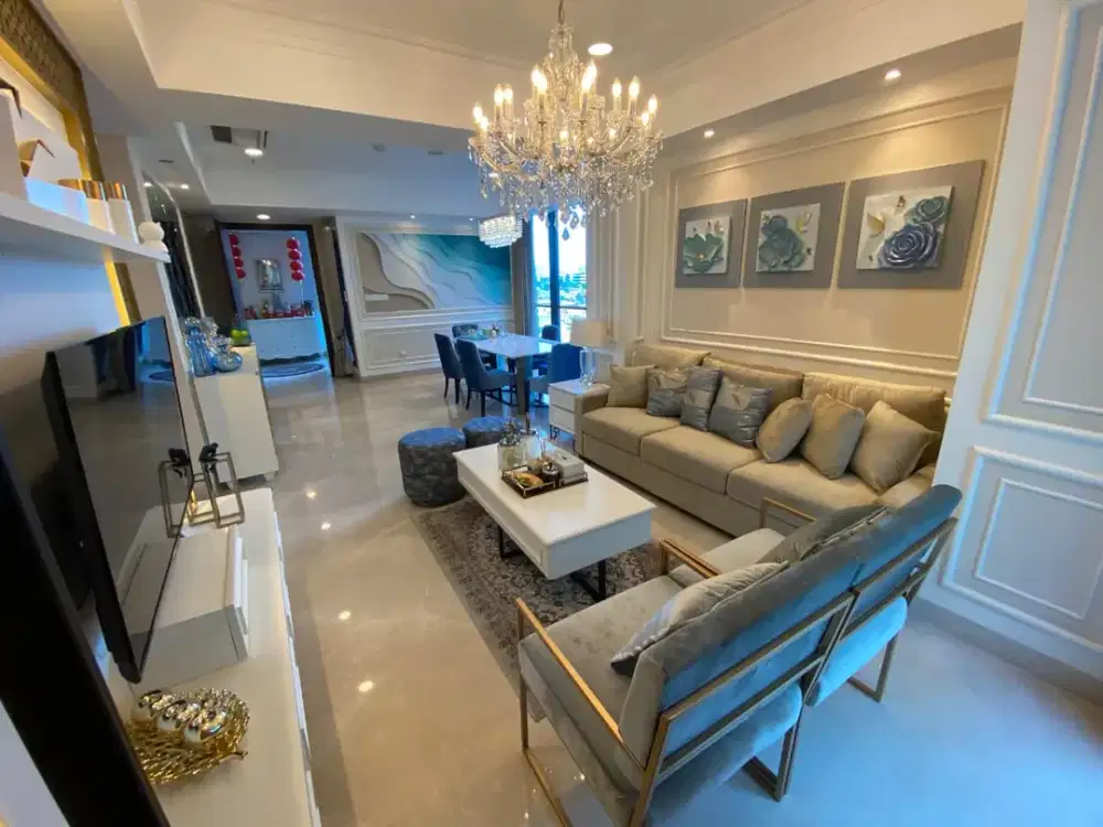 KEMEWahan PRIBADI di JANTUNG KOTA! Dijual Eksklusif Unit 3BR Private Lift di Casagrande Tower Chianti