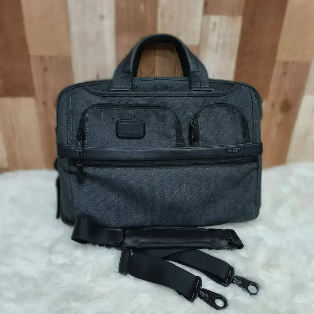 Tumi ALPHA T PASS 2 BRIEFCASE GREY ORIGINAL