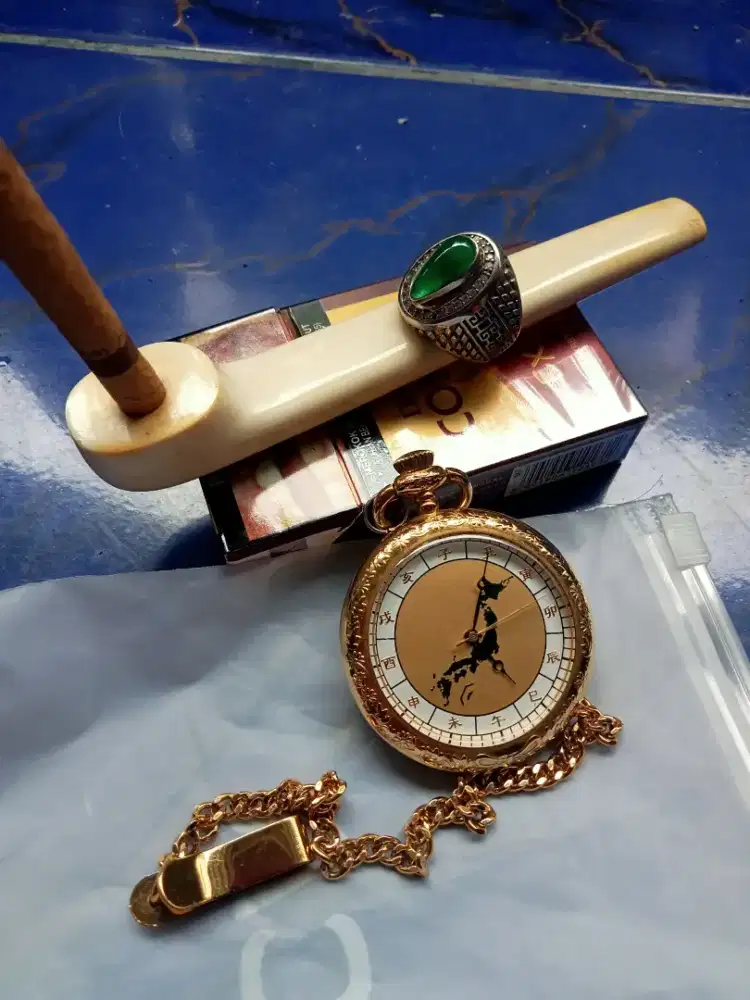 Jam saku peta Jepang mesin Swis ori