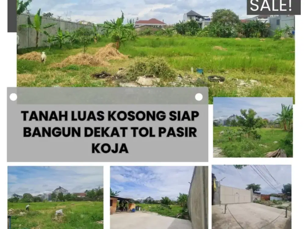 Tanah Luas Dekat Tol Pasir Koja Bandung Cocok Untuk Gudang,Pabrik,Ruang Usaha,Resto