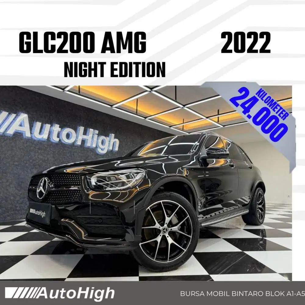 DP10% [Km24.000] GLC200 AMG 2022 Black / GLC 200 Reg 2021 #AUTOHIGH