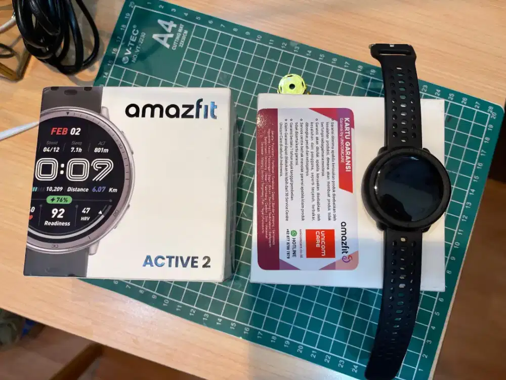 Jam tangan smart watch amazfit active 2 bru beli 2 bulan n masi garans