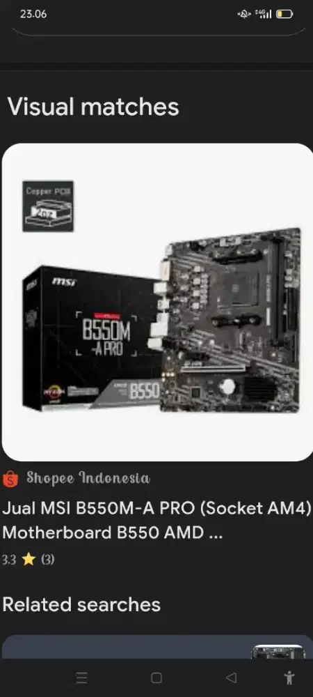 Jual Matherboard Msi B550m pro  seken like New garansi panjang