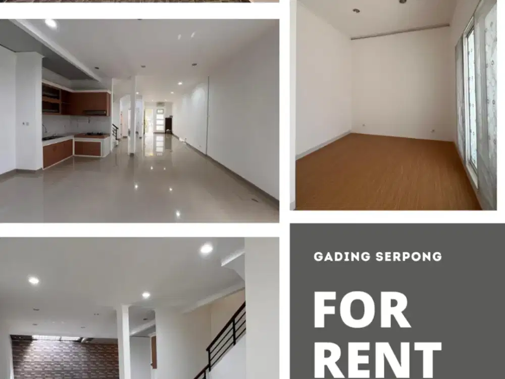 Disewakan Rumah Siap Huni Cluster Topaz di Gading Serpong