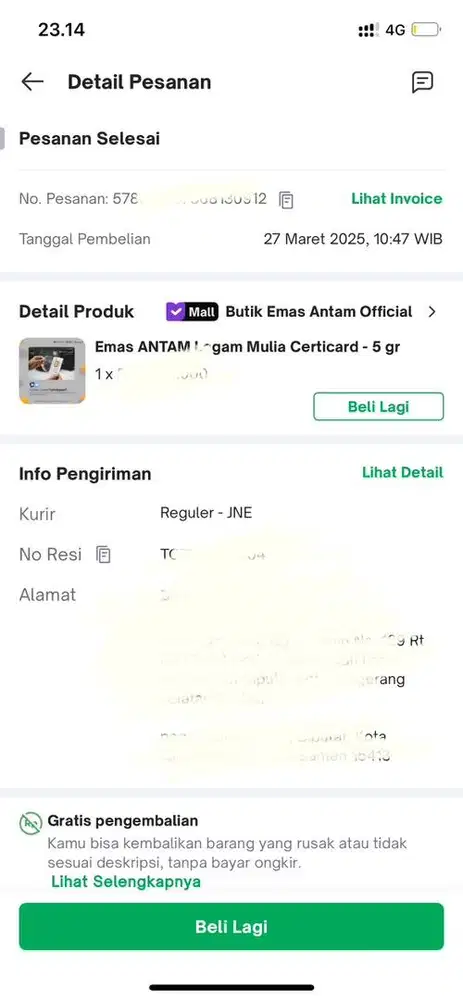 Antam Logam Mulia 5 gram