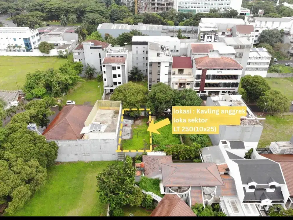Dijual Kavling Harga Dibawah Pasar Anggrek loka Bsd Tangerang Selatan