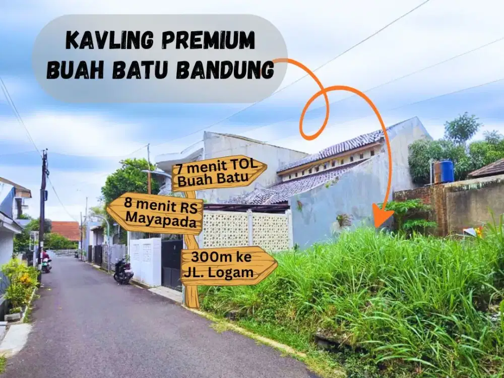 Tanah Strategis Buah Batu, Dekat Mall & RS