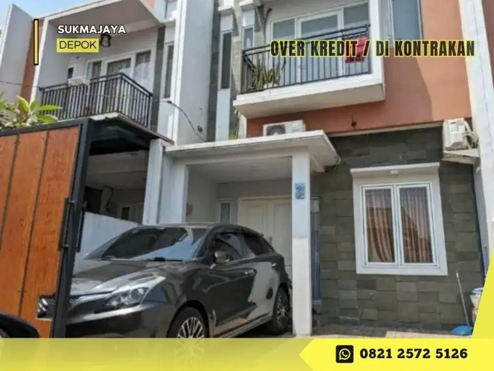Jual Rumah 2LT Disewakan bisa Over Kredit di Naura Residence dkt GDC Depok