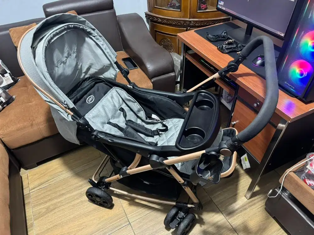 Stroller Pliko Nevada bayi baru pakai sebulanan