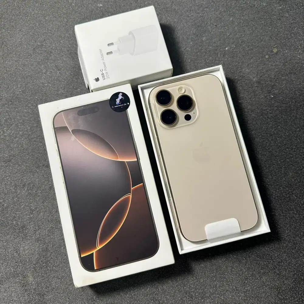 Iphone 16 pro 128 gb ibox garansi on free adapter