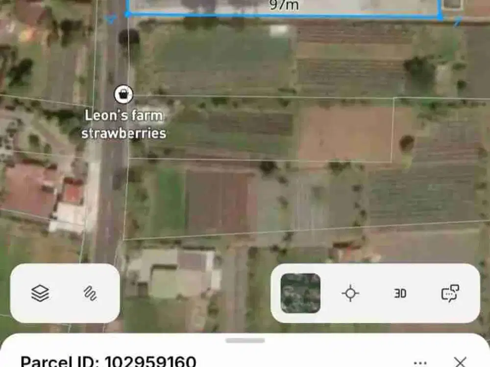 Tanah Strategis Jalan Raya Bedugul, Seberang Bali Handara Golf