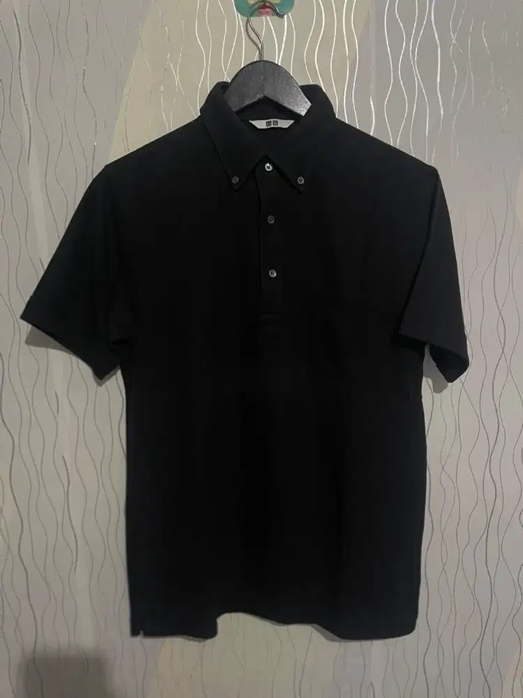 uniqlo polo shirt formal black