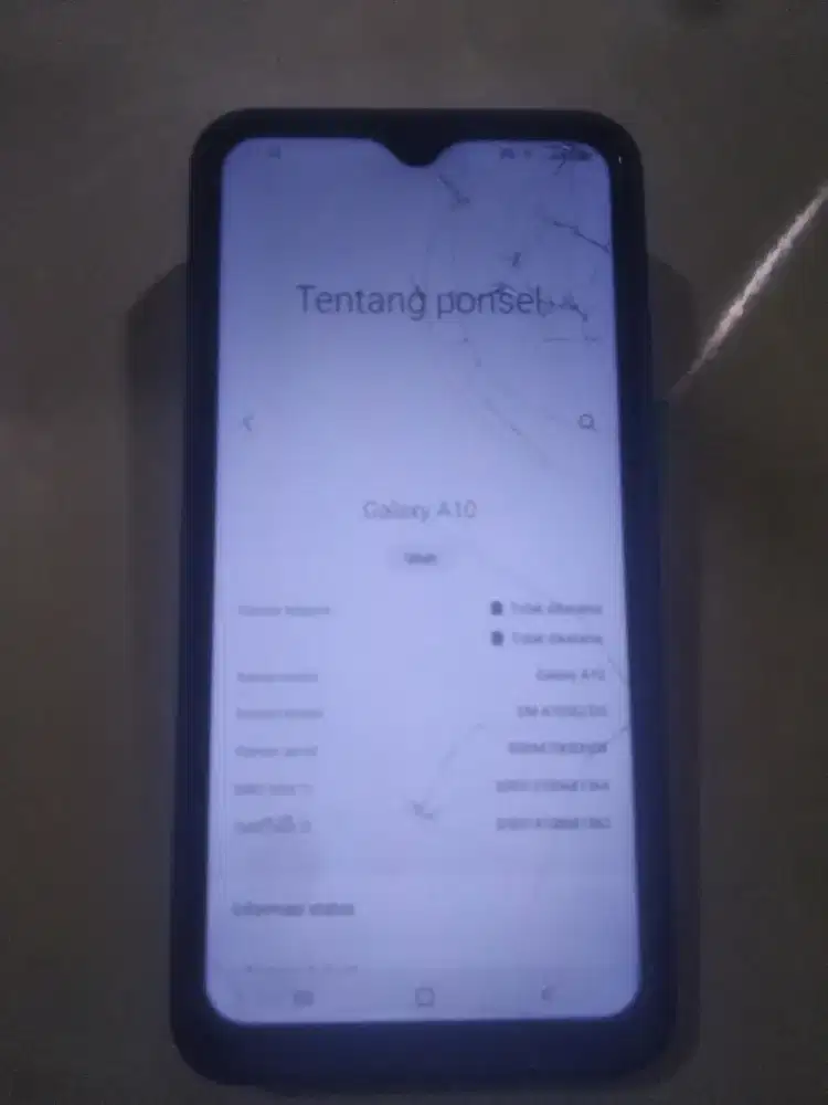 Samsung A10 Minus Hanya Retak Sentuhan Normal dan Lancar