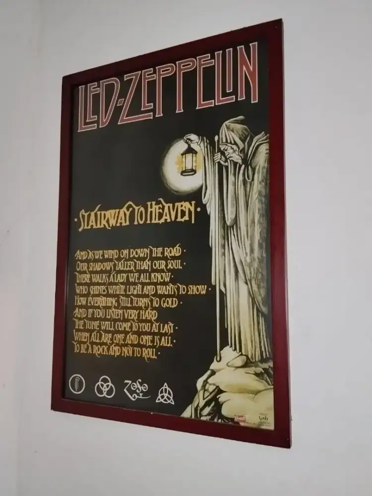 Poster Vintage Bravado Led Zeppelin Stairway to Heaven Hermit 2002
