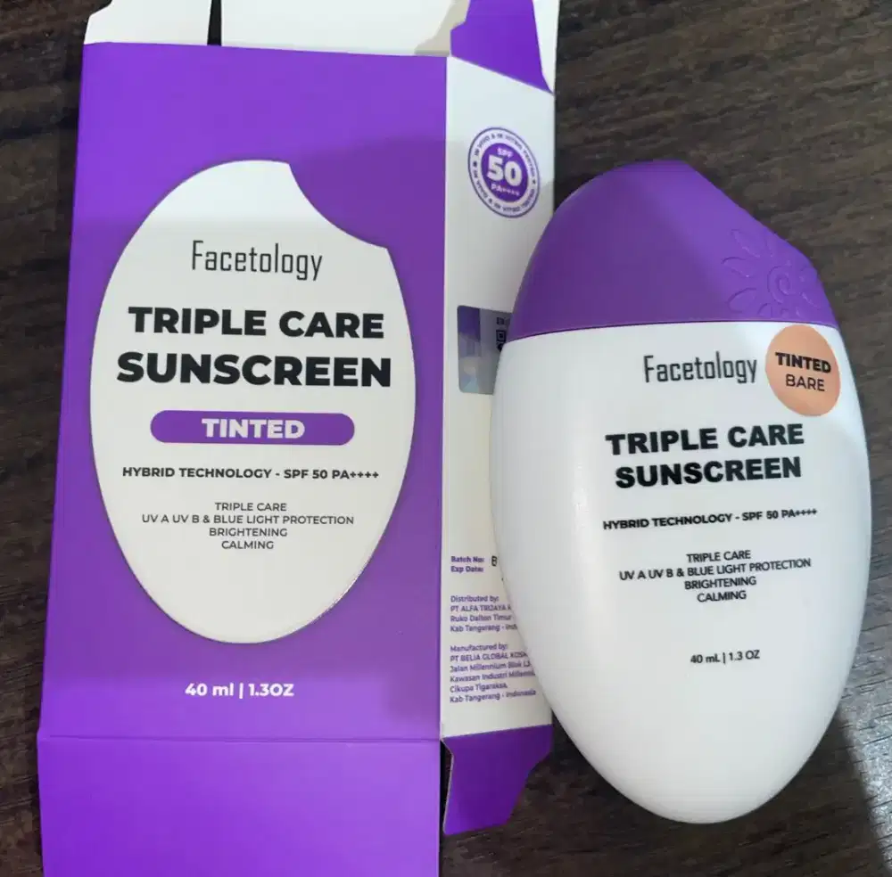 Facetology Triple Care Sunscreen Tinted SPF 50