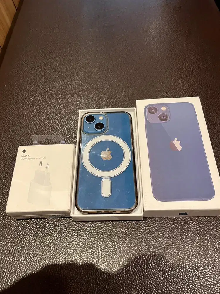 iPhone 13 Mini 256gb inter SINYAL AMAN FULLSET PART ORI NOMINUS!!!