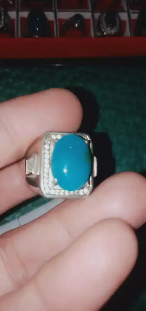 Batu bacan Doko ring perak