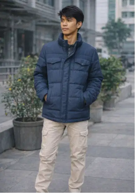 Jaket Import Brand Staff Anti Angin Tebal Trifting