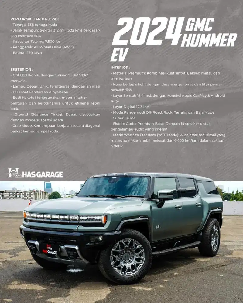 HUMMER EV GMC NIK 2024