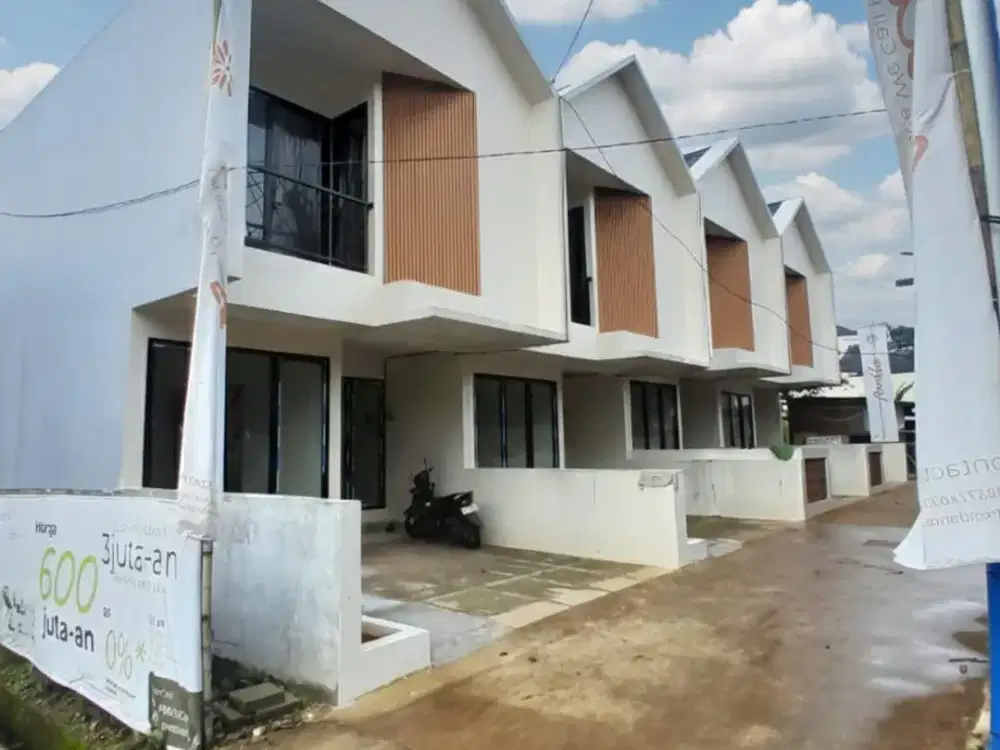 rumah  2 lantai 500 jutaan free biaya-biaya, kpr tanpa dp cicilan 3jutaan