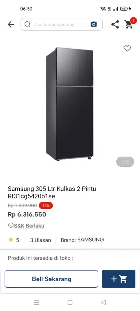 Samsung kulkas 2 pintu