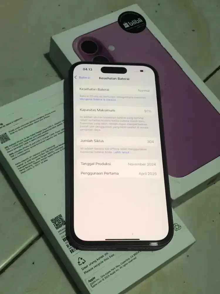 iPhone 16 126gb ibox ex BliBli