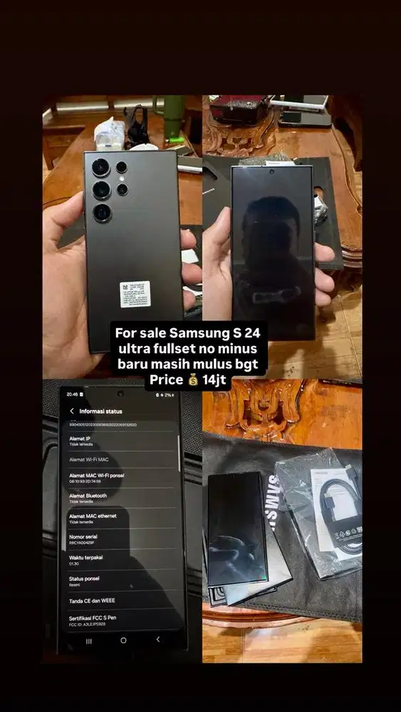 For sale samsung S 24 ultra