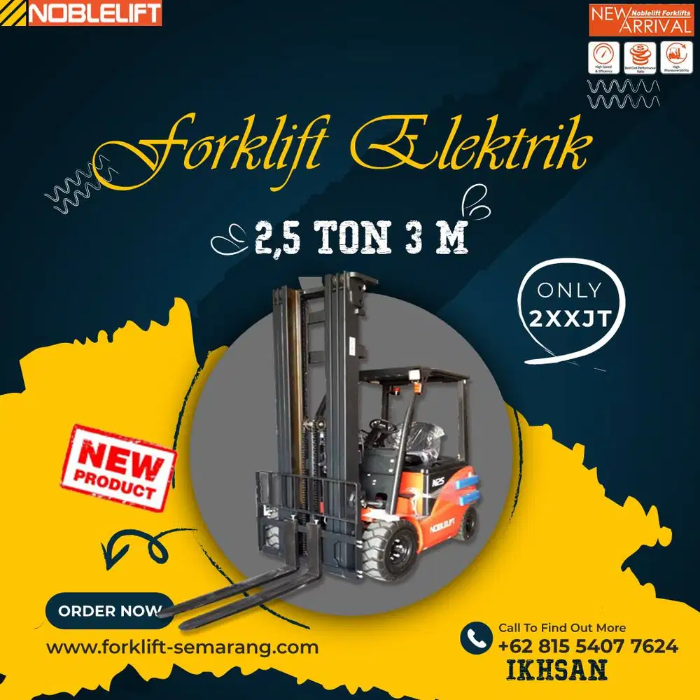 Forklift elektrik 2,5 ton Solo