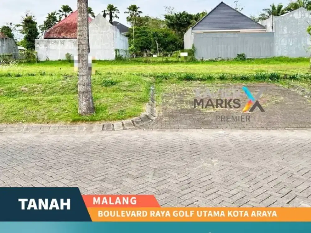 Dijual Tanah Kavling Di Boulevard Raya Golf Utama Araya Malang(OLX673)