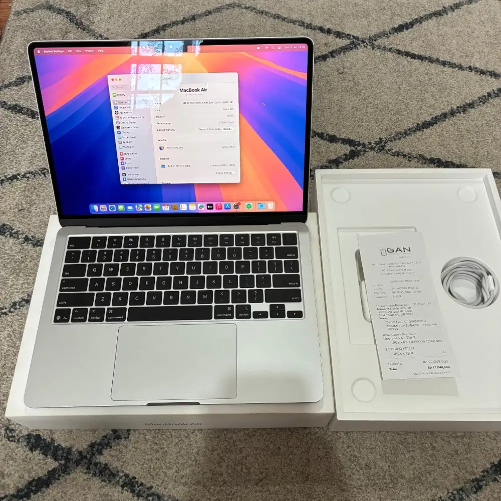 Macbook air m4 512gb 10 core GPU garansi resmi indonesia ibox blibli