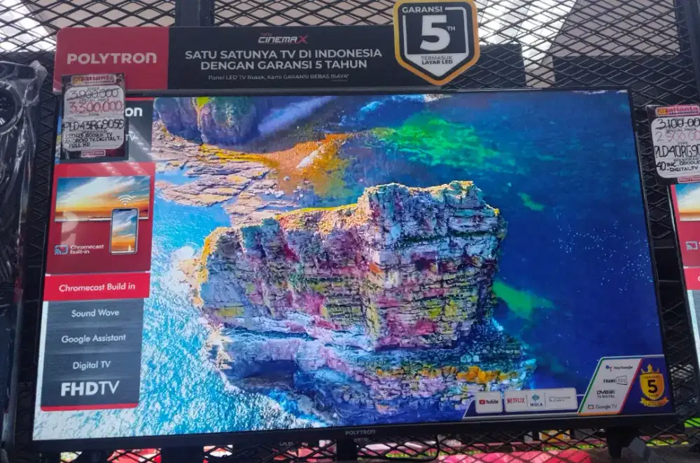 Google TV 43 in dari Polytron murah buatkan Negeri Sendiri dan Awet