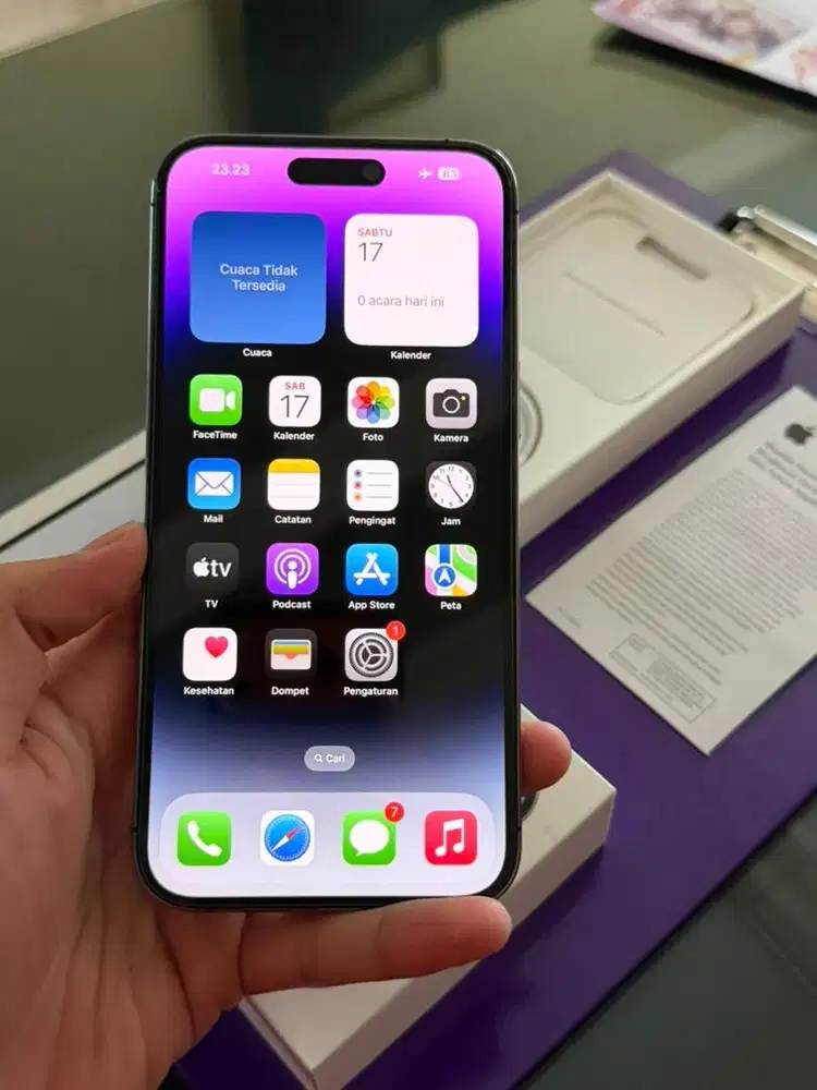 Jual iphone 14 PM Purple 256gb (paling murah)