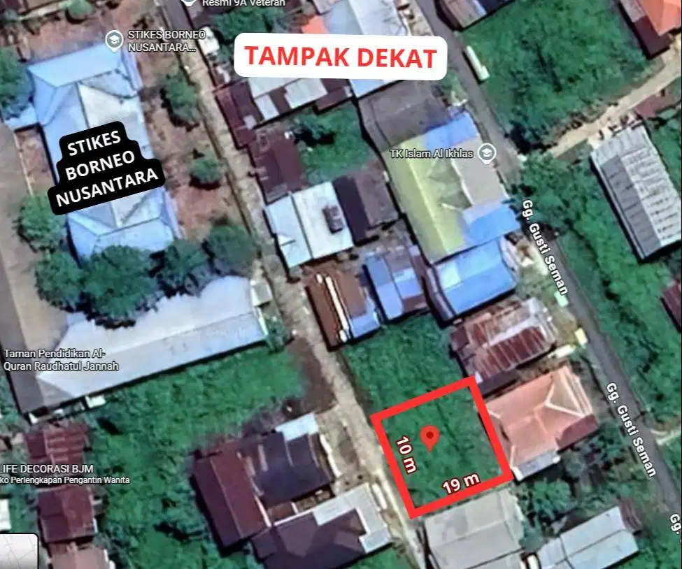 DIJUAL TANAH 199 M² JALAN VETERAN - SUNGAI LULUT (SIAP BANGUN)