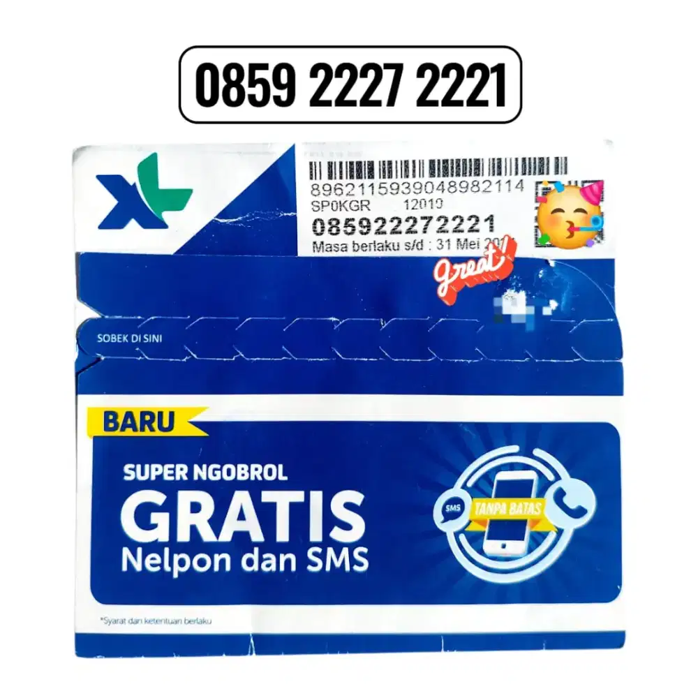 Nomor Cantik XL urut Rapi Kartu Perdana XL Isi Ulang