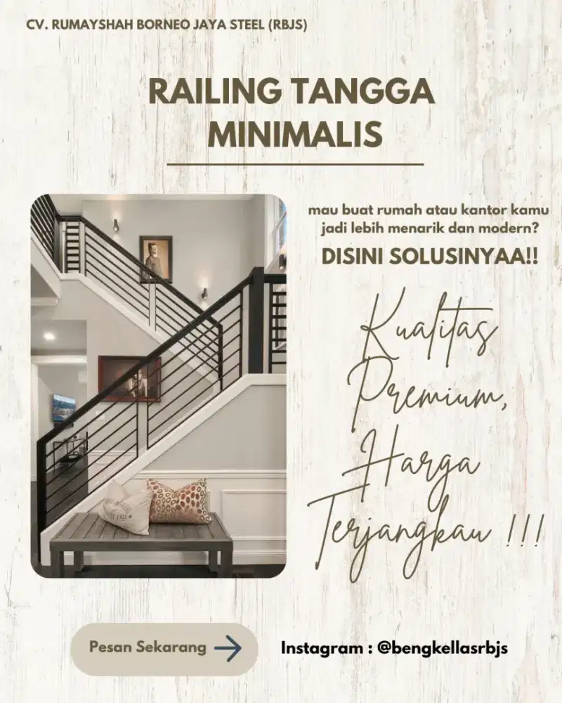 RAILING TANGGA MINIMALIS