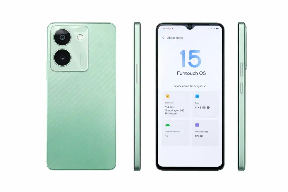 Vivo y27s 8+8/128 Fullset