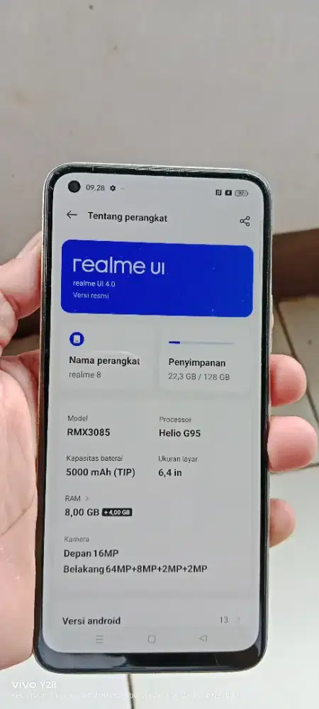 Realme 8   resmi 8/128 bodi aja kurang mlus orian