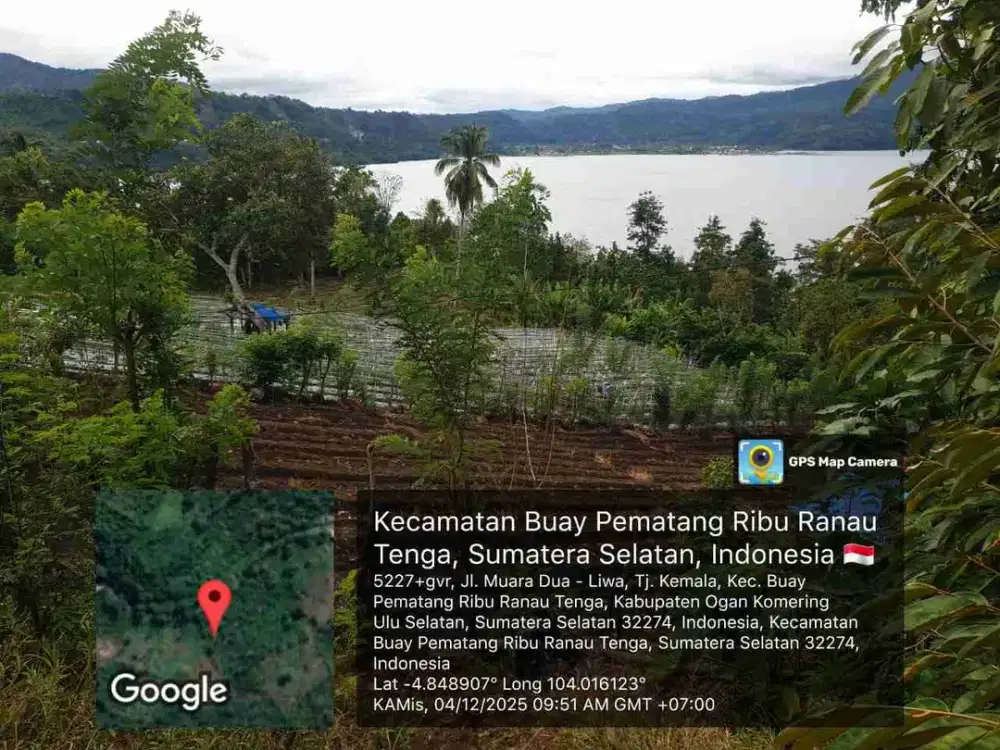 TANAH MURAH BEBERAPA METER DARI WISATA WISMA PUSRI, KEC.RANAU TENGAH OKU SELATAN,.SUMATERA SELATAN