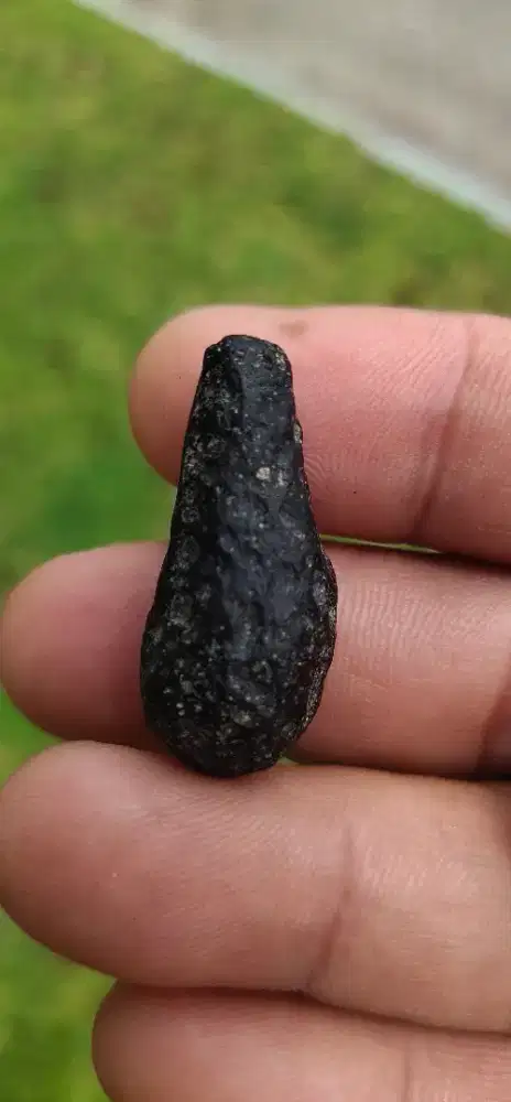 Black Satam Meteorite/Madeira Citrine Origin Bangka Belitung 6,5Grams