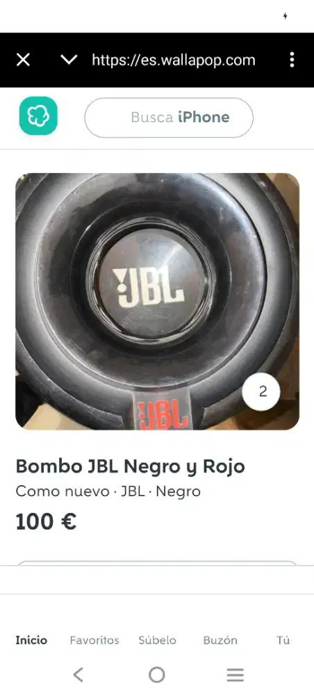 Jbl subwoofer bombox pasif