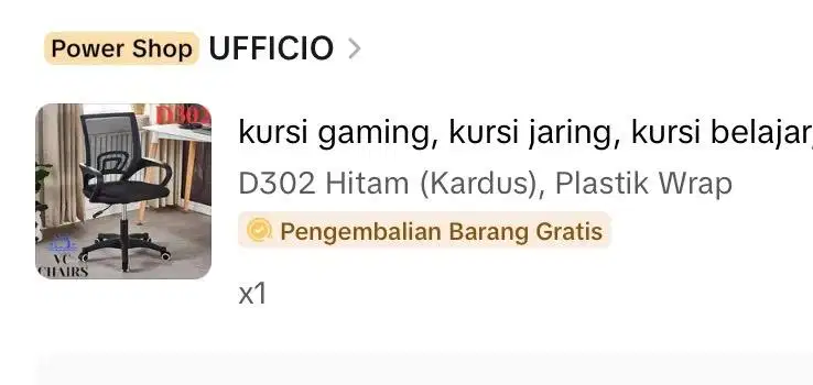 Kursi kerja, kurai gaming