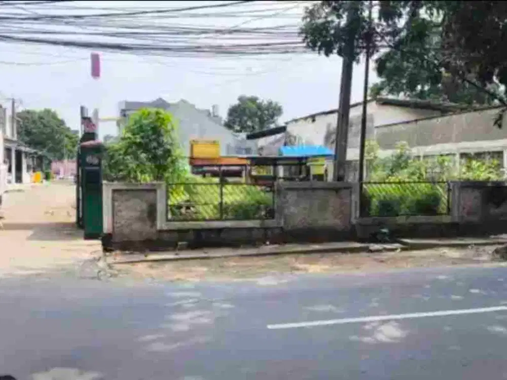 Tanah strategis pinggir jalan raya cilangkap LT 507m2 cocok utk usaha