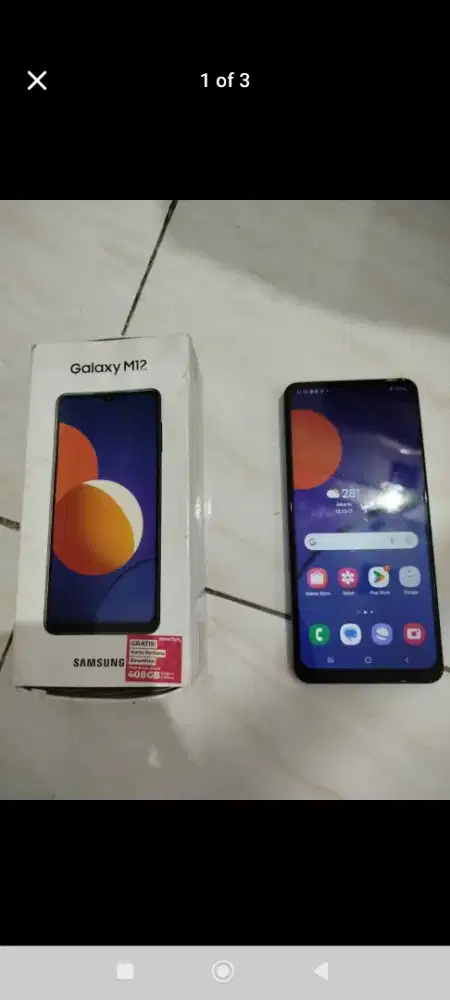 DIJUAL HP samsung M12 dengan ram/storage 4/64