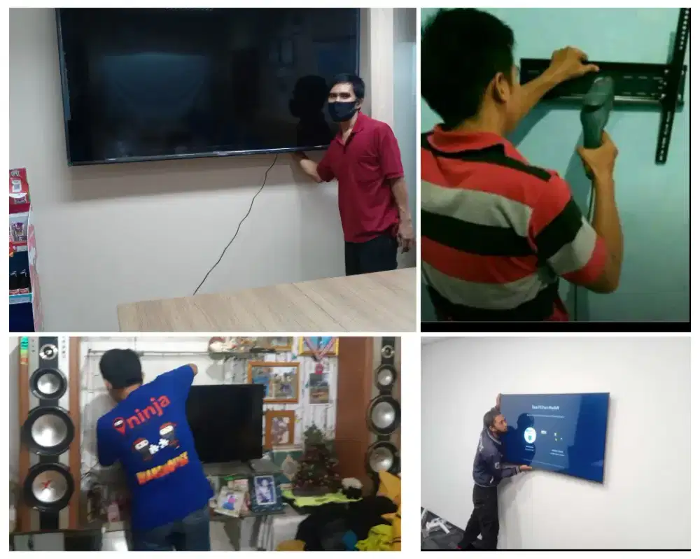 Braket +pasang atau jasa pasang terima rapih breket bracket led tv